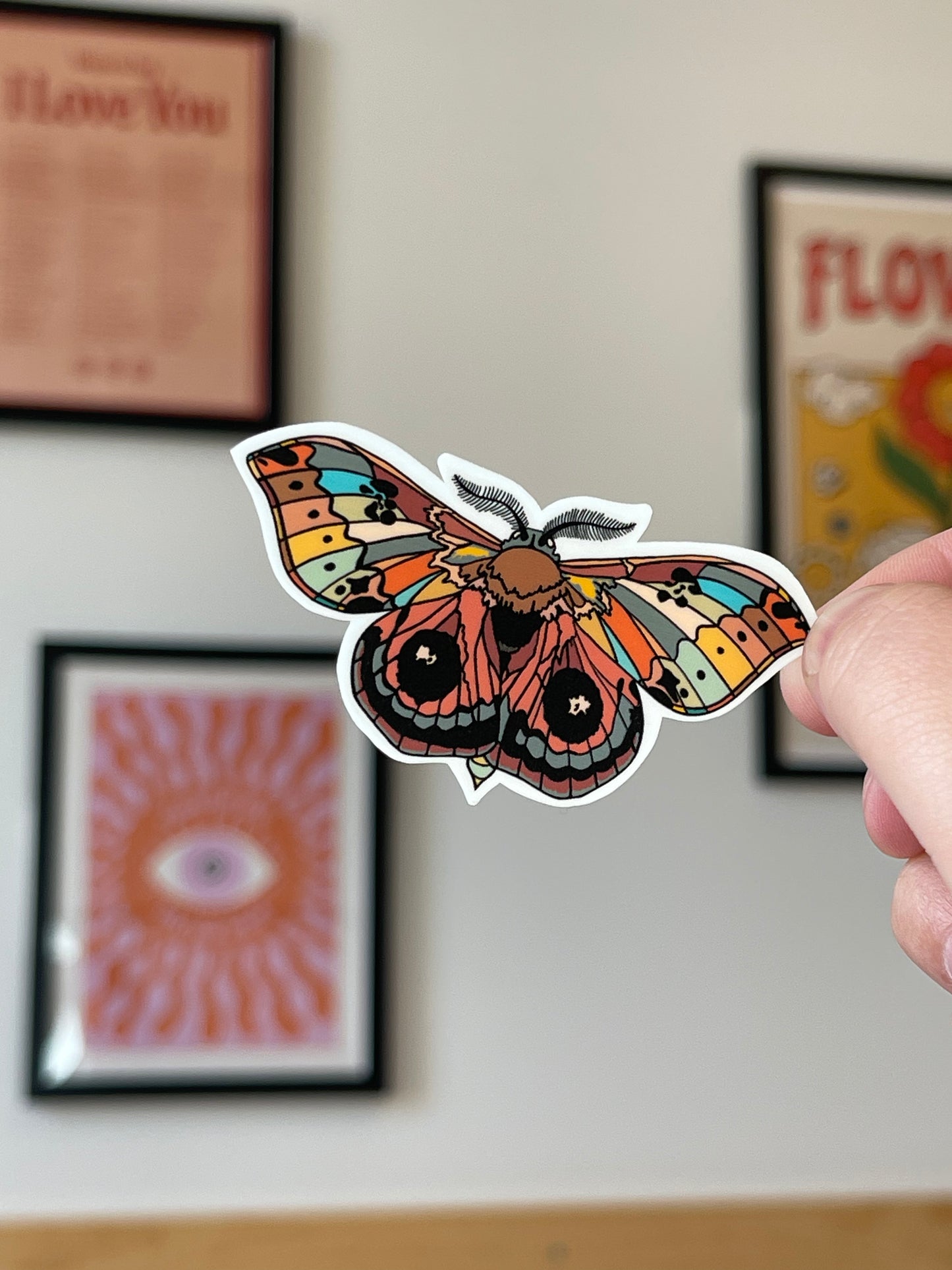 Aesthetic Moth Sticker