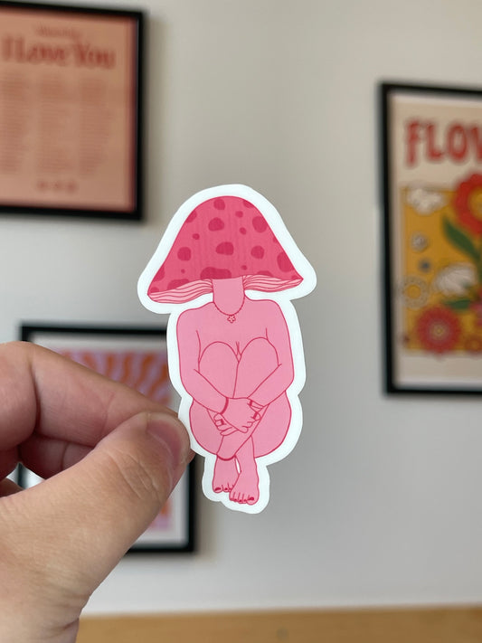 Mushroom Babe Sticker