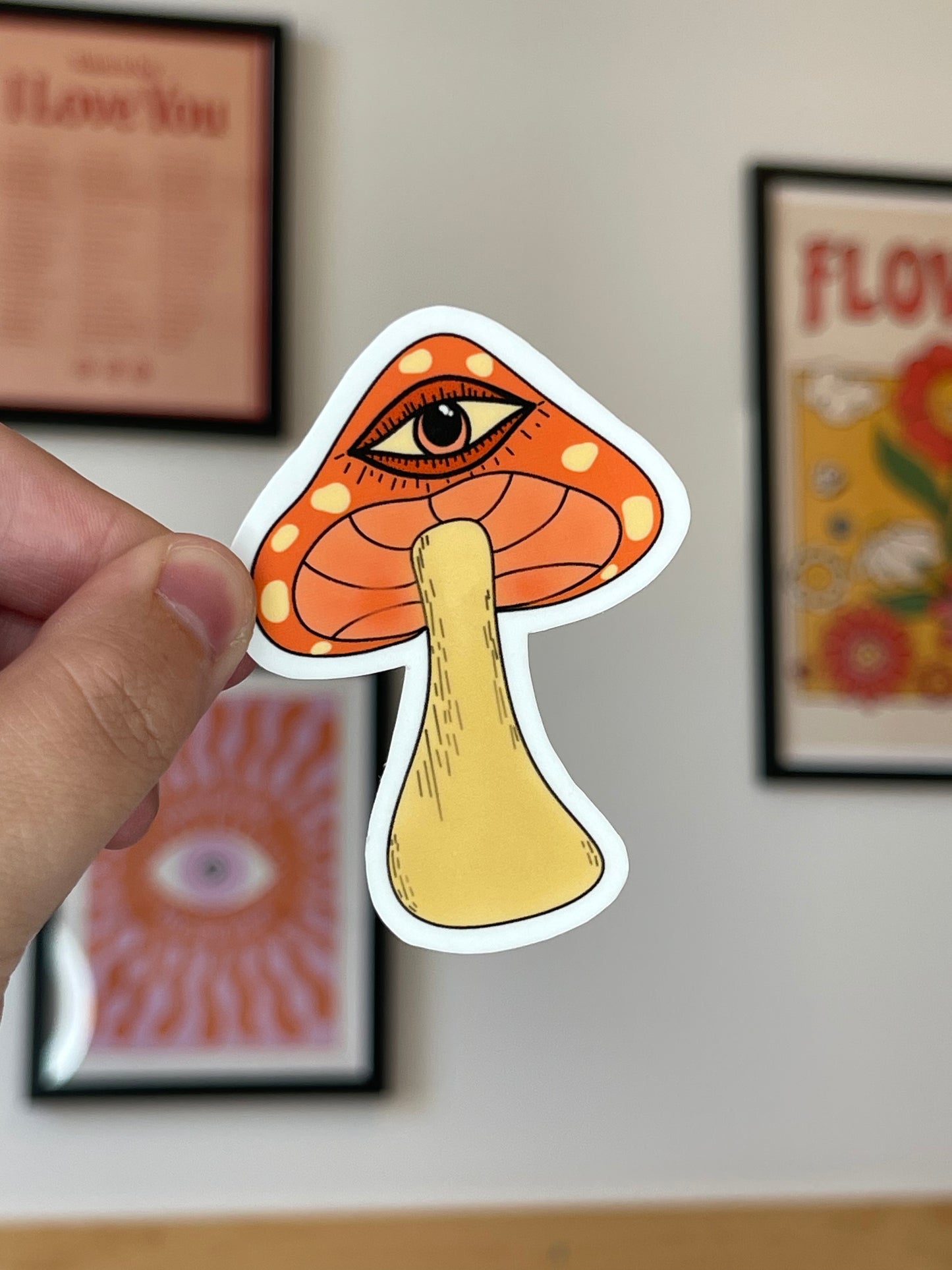 Mushroom Eye Sticker