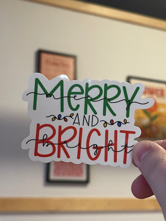 Merry and Bright Sticker